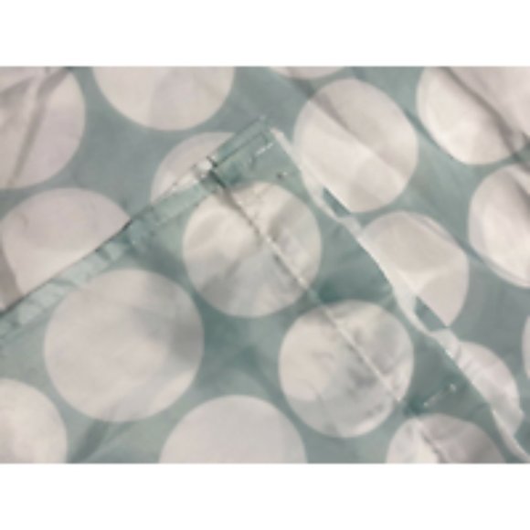 Blue Gray Polka Dot Shower Curtain Lightweight Bathroom Decor Printed Circles - Picture 4 of 5